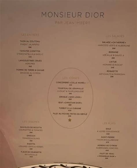 dior café paris reservations|dior restaurant paris menu.